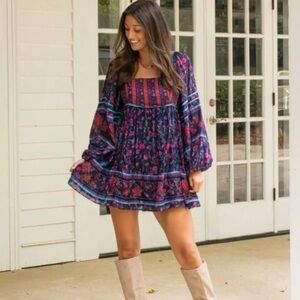 Free People Endless Afternoon Mini Dress Womens Size Medium